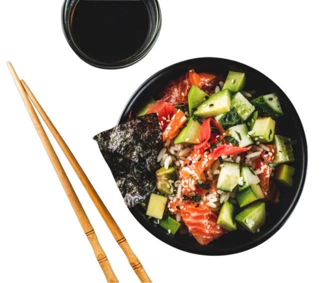 Avocado Cucumber Poke